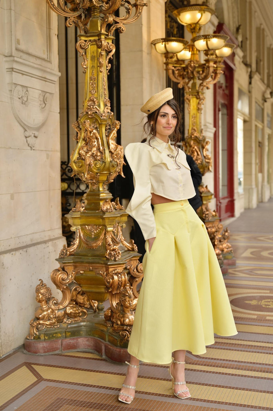 Jupe culotte Poca  jaune - Maison Lou