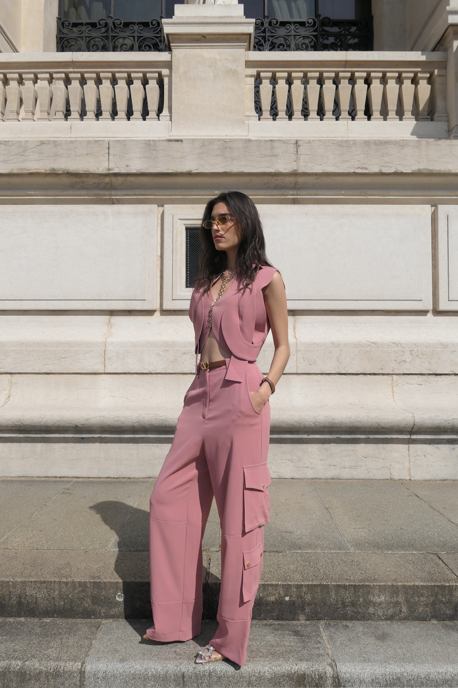 Ensemble Torsade rose blush