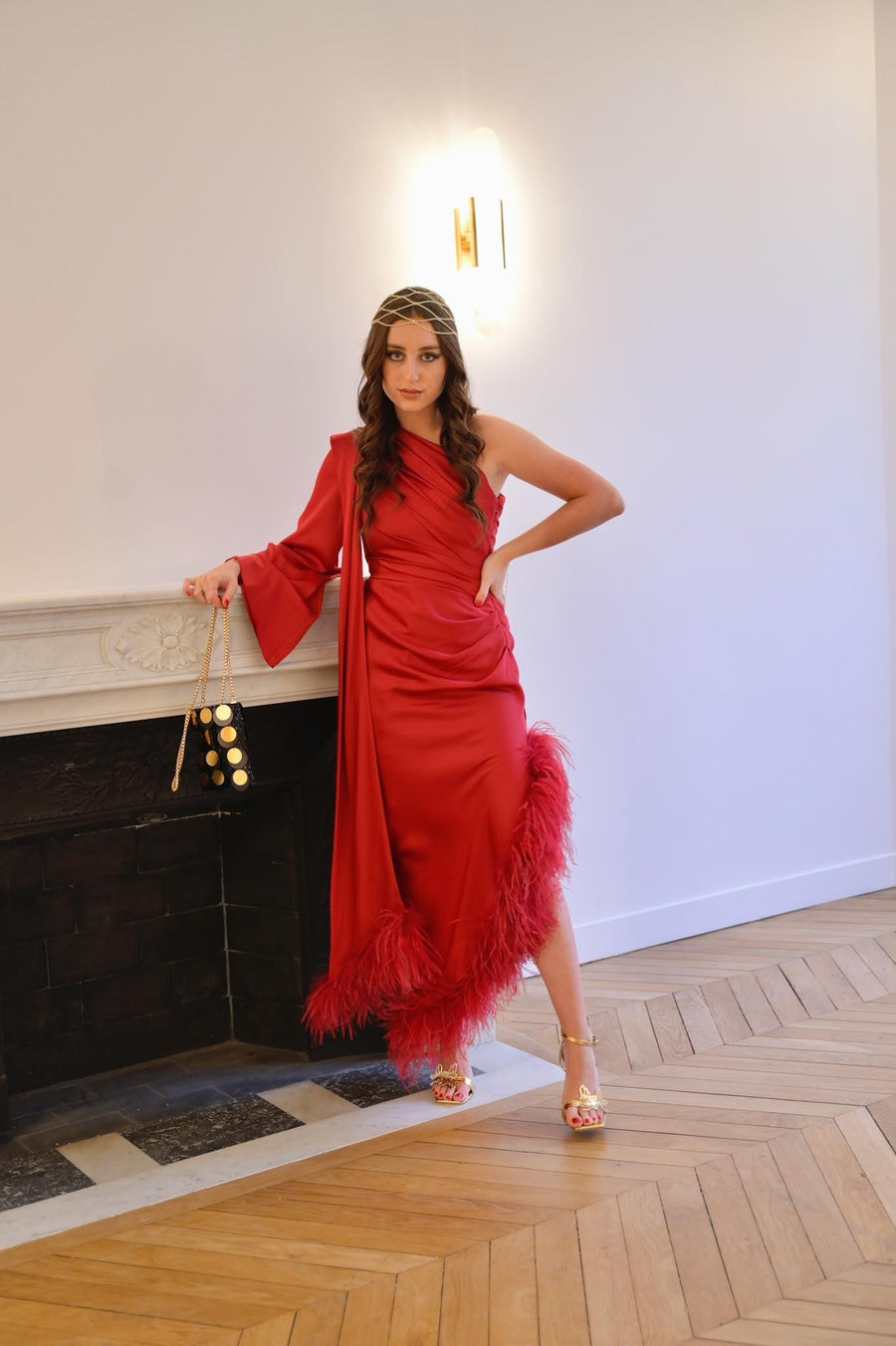 Robe Lyna rouge - Maison Lou