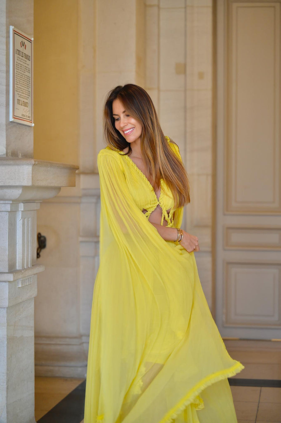 Robe Tulum jaune - Maison Lou