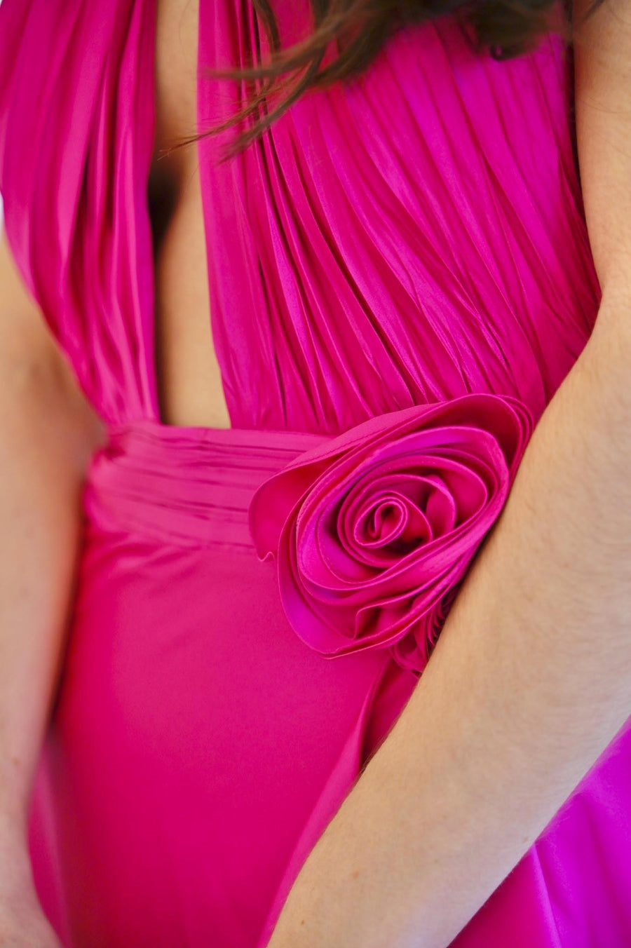 Robe Rose Anna fuschia - Maison Lou