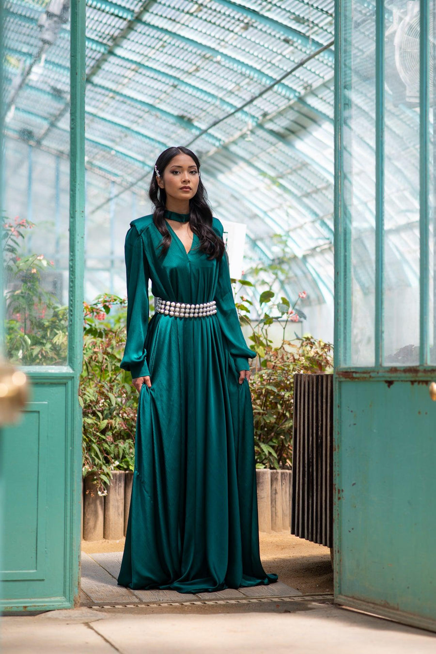 Robe Laos verte - Maison Lou