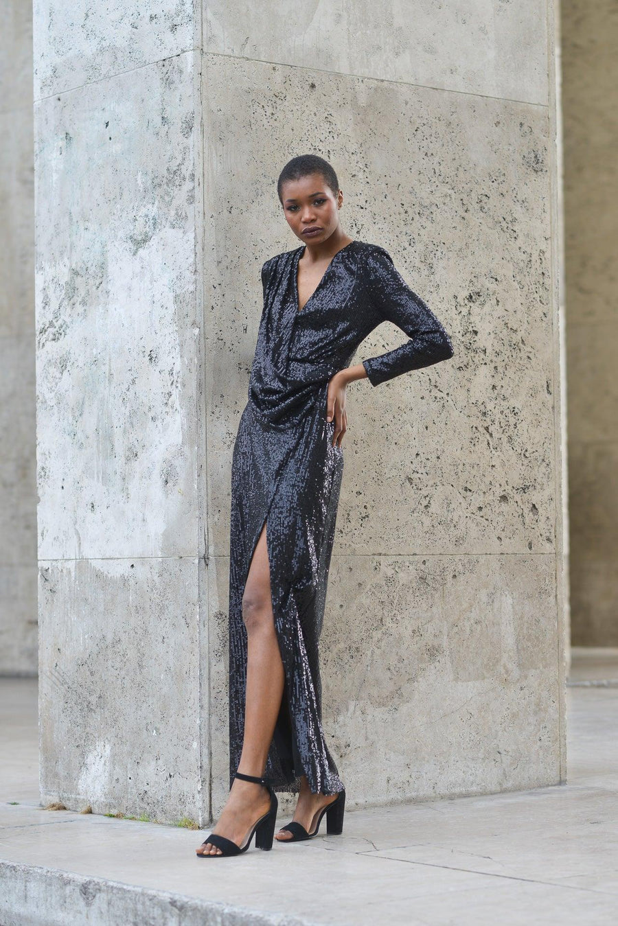 Robe Vauthier noir - Maison Lou