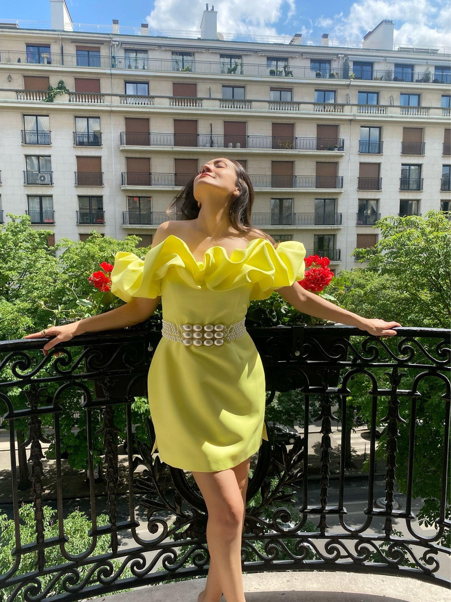 Robe nuage jaune - Maison Lou