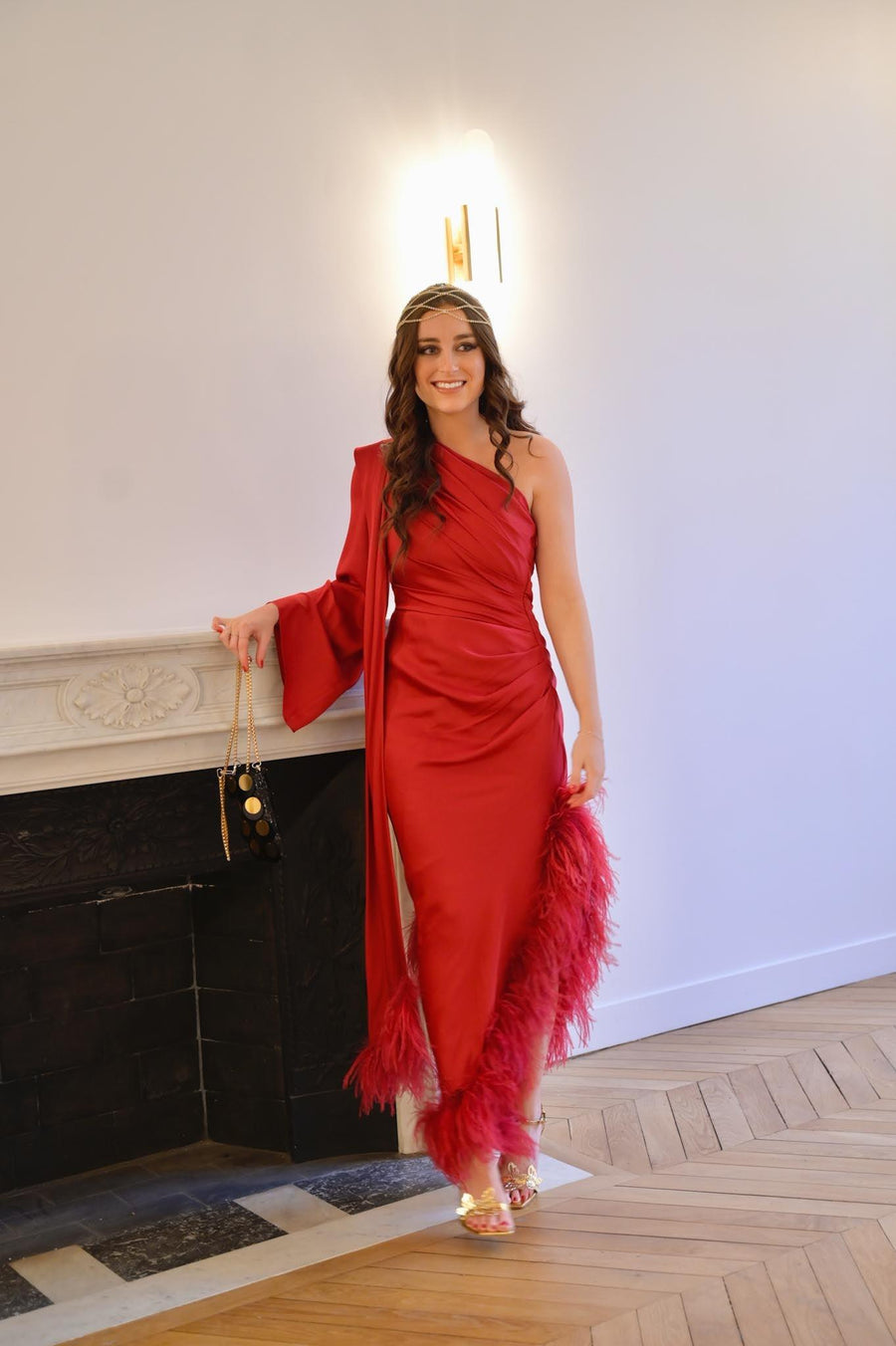 Robe Lyna rouge - Maison Lou