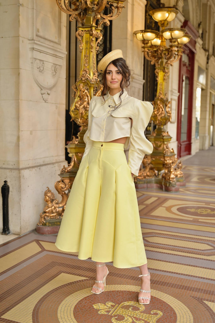 Jupe culotte Poca  jaune - Maison Lou