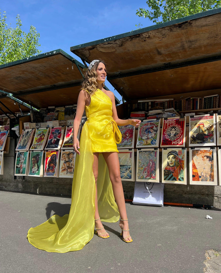 Robe jaune courte - Maison Lou