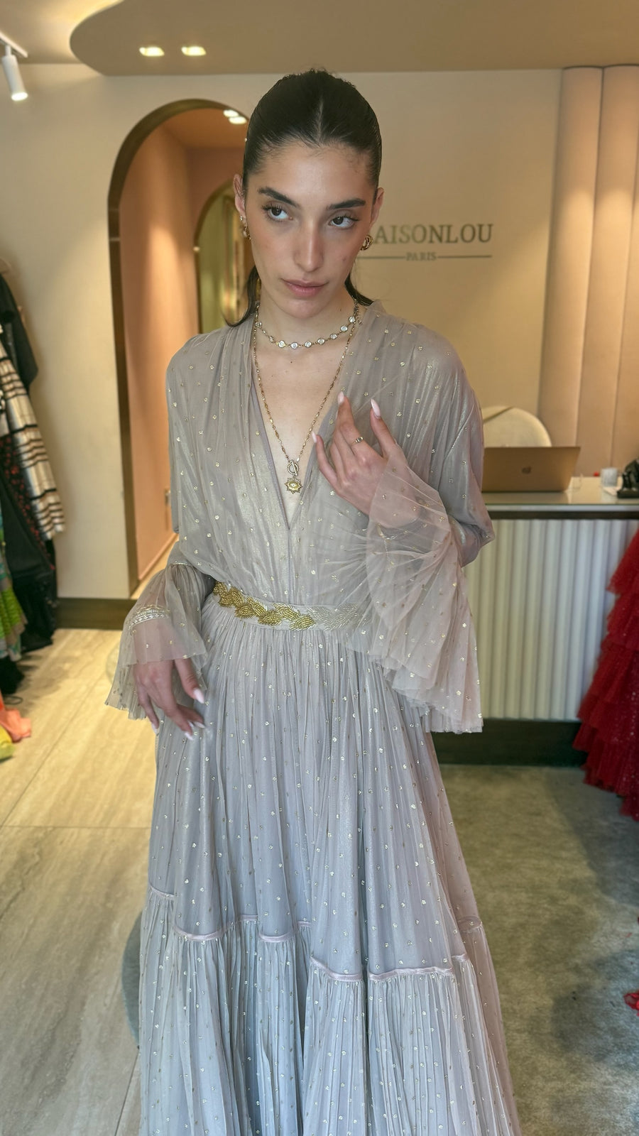 Vente Robe étoile champagne