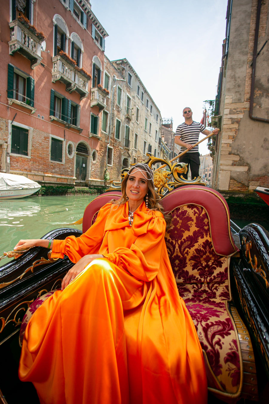 Robe Romane orange - Maison Lou