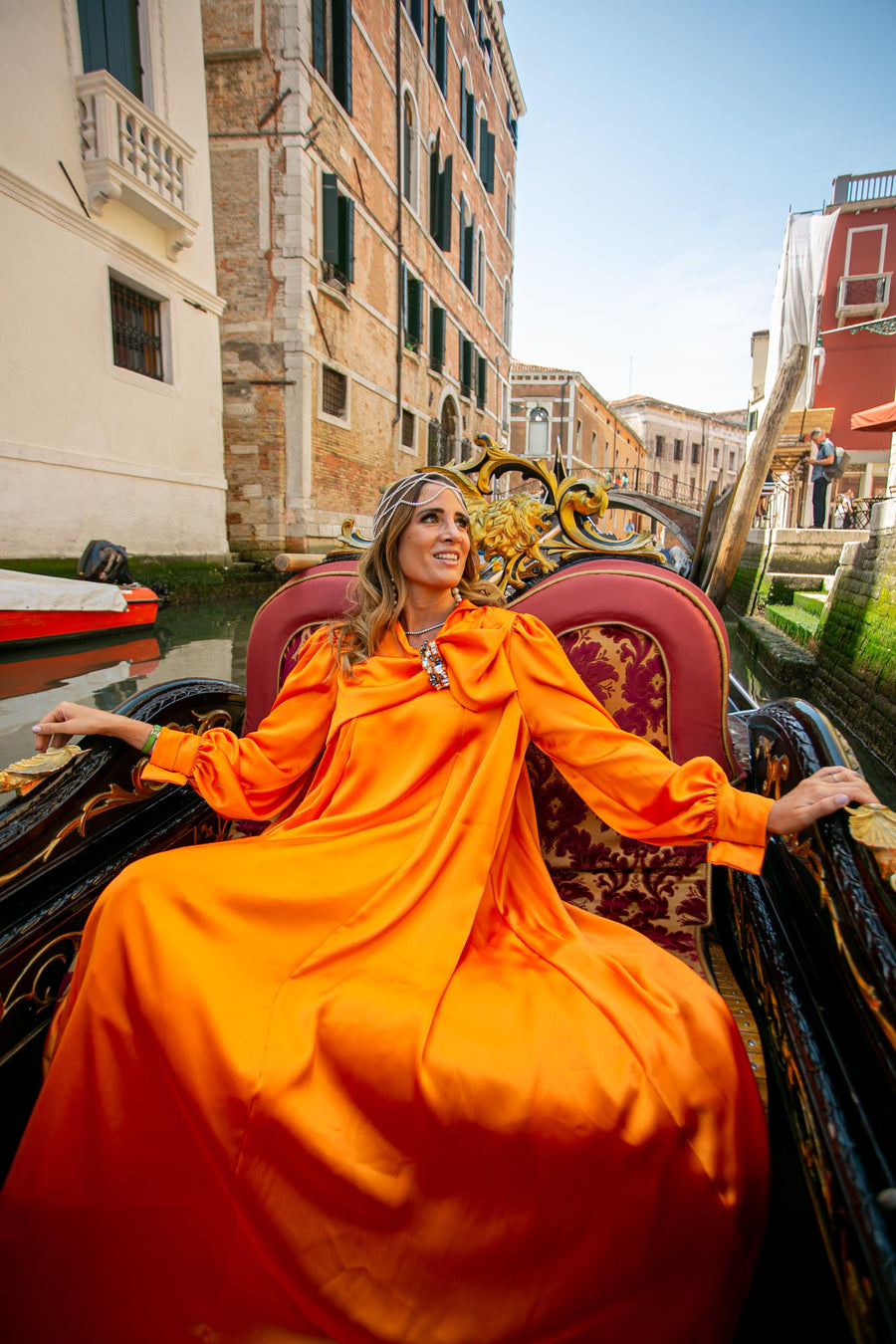 Robe Romane orange - Maison Lou