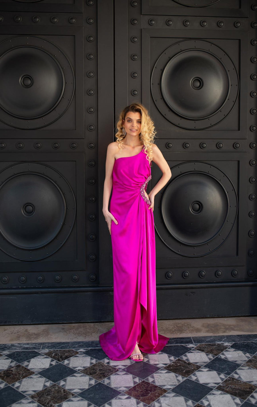 Robe Caroline fuschia - Maison Lou