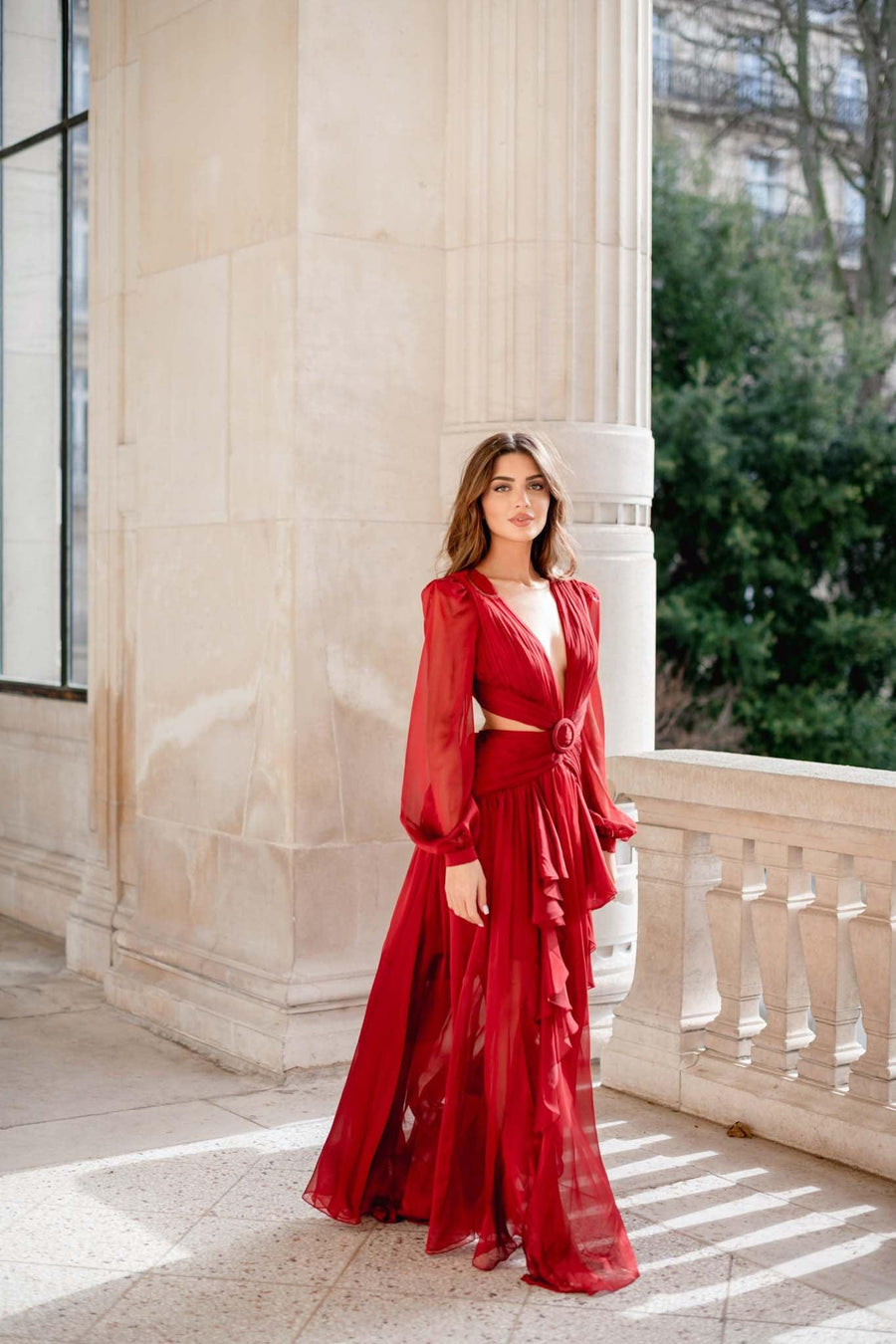 Robe Alila bordeaux - Maison Lou