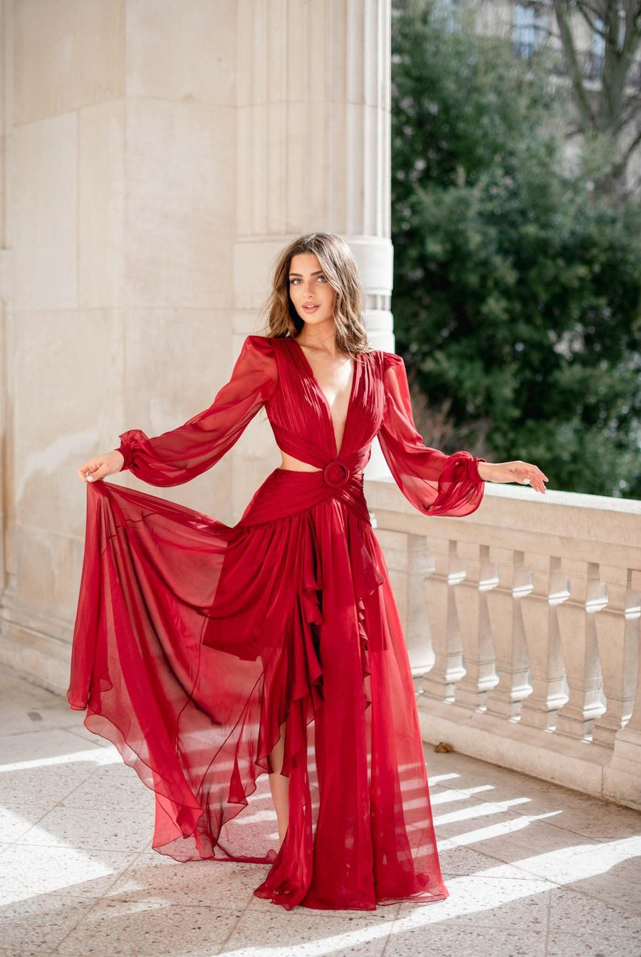 Robe Alila bordeaux - Maison Lou