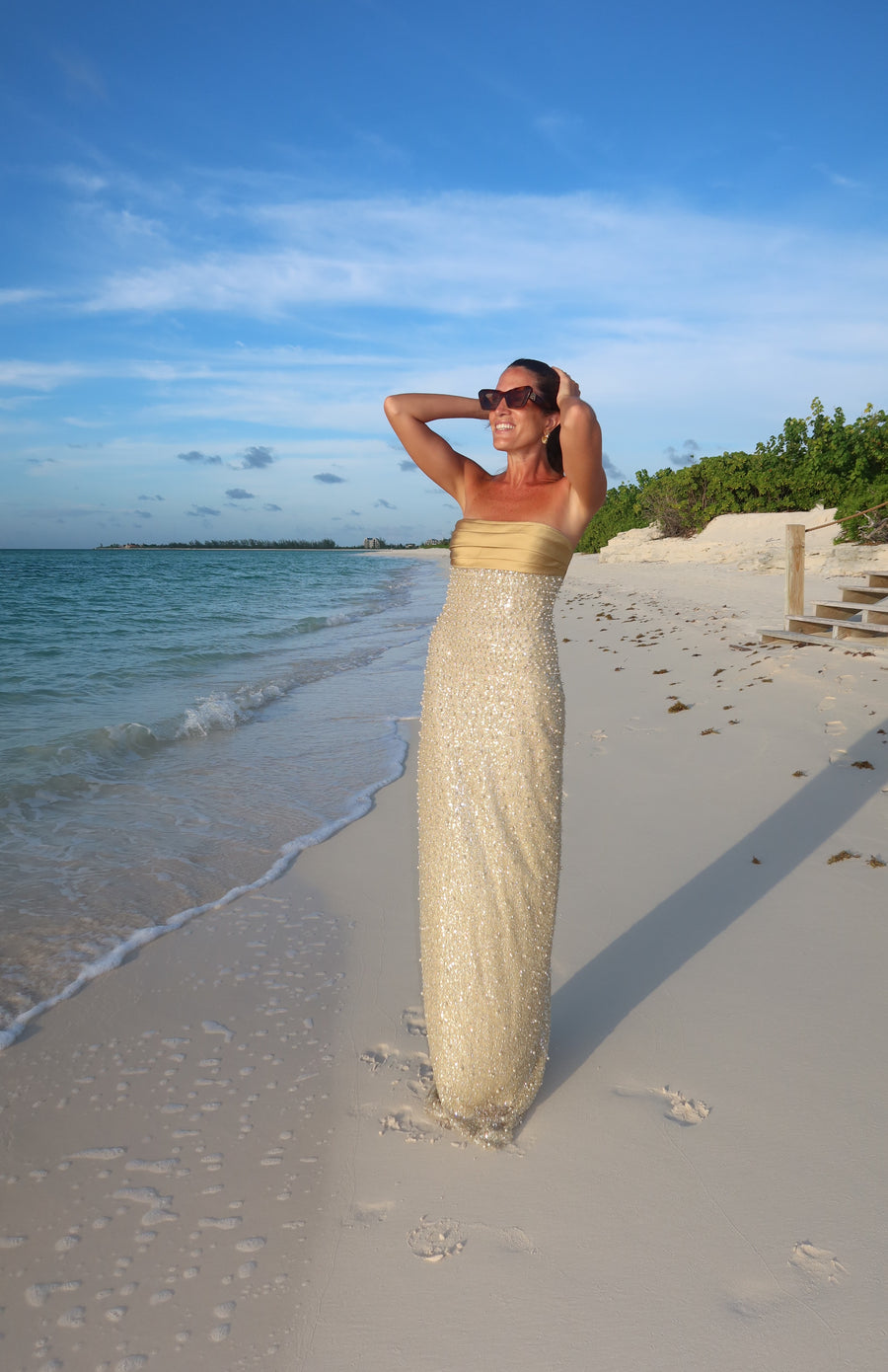 Robe bustier Turk and Caicos