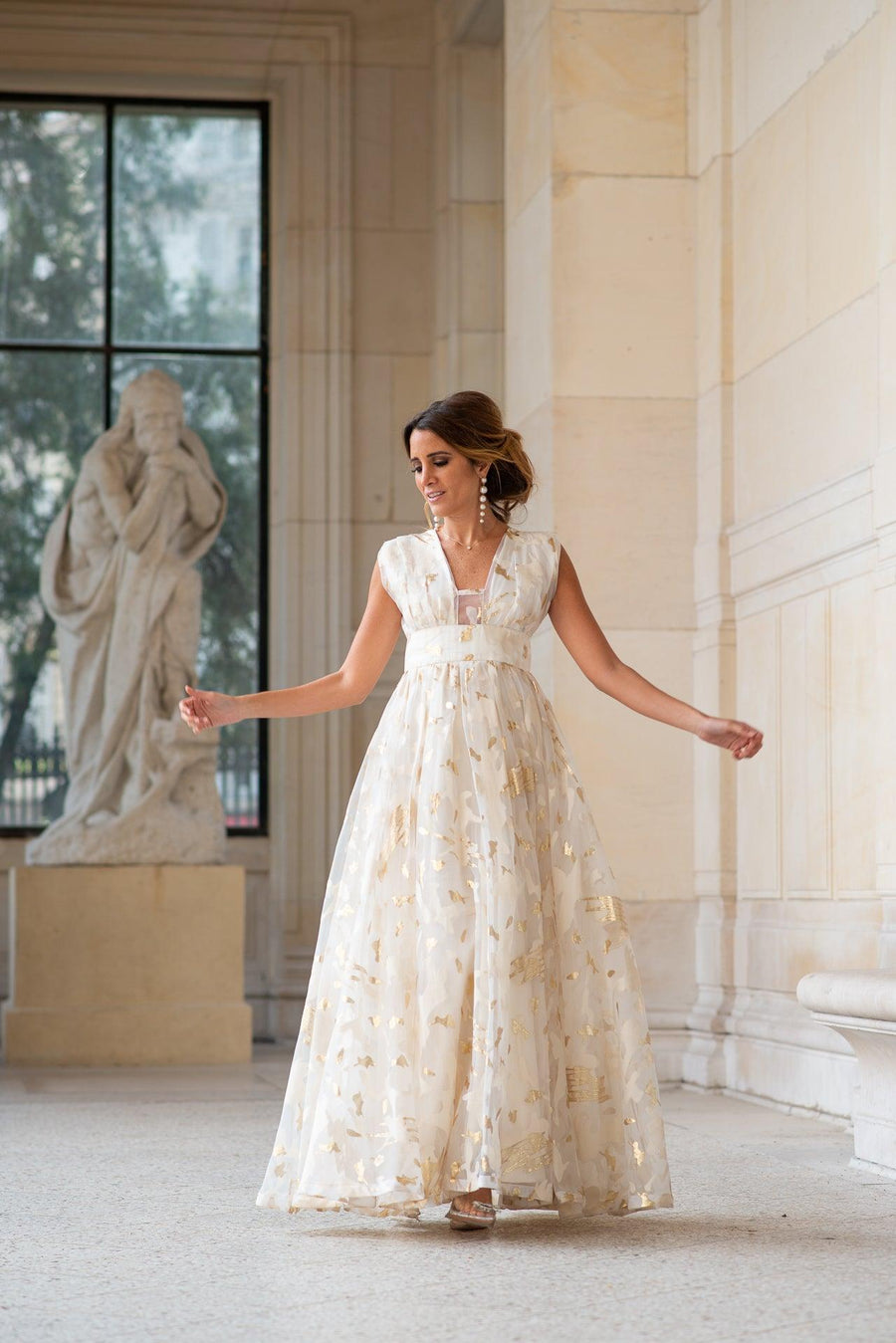 Robe Versaille dorée - Maison Lou
