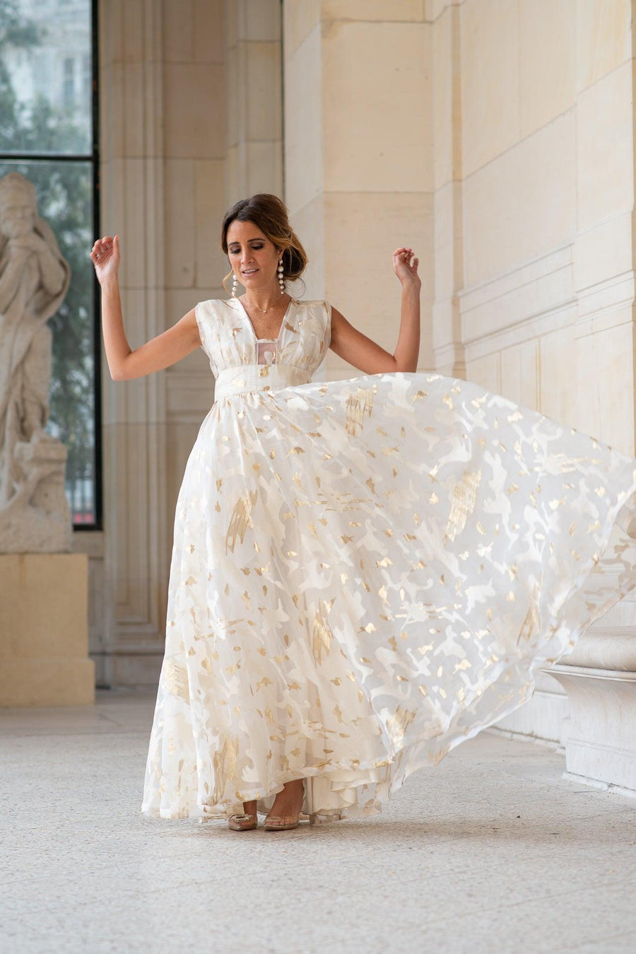 Robe Versaille dorée - Maison Lou