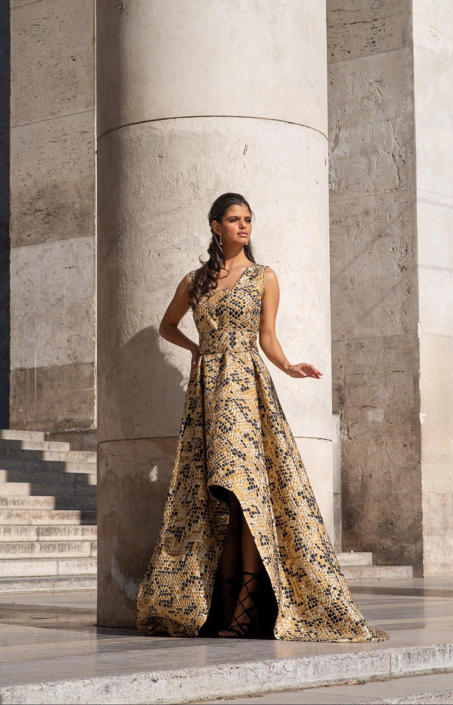 Robe Abu Dhabi  dorée - Maison Lou