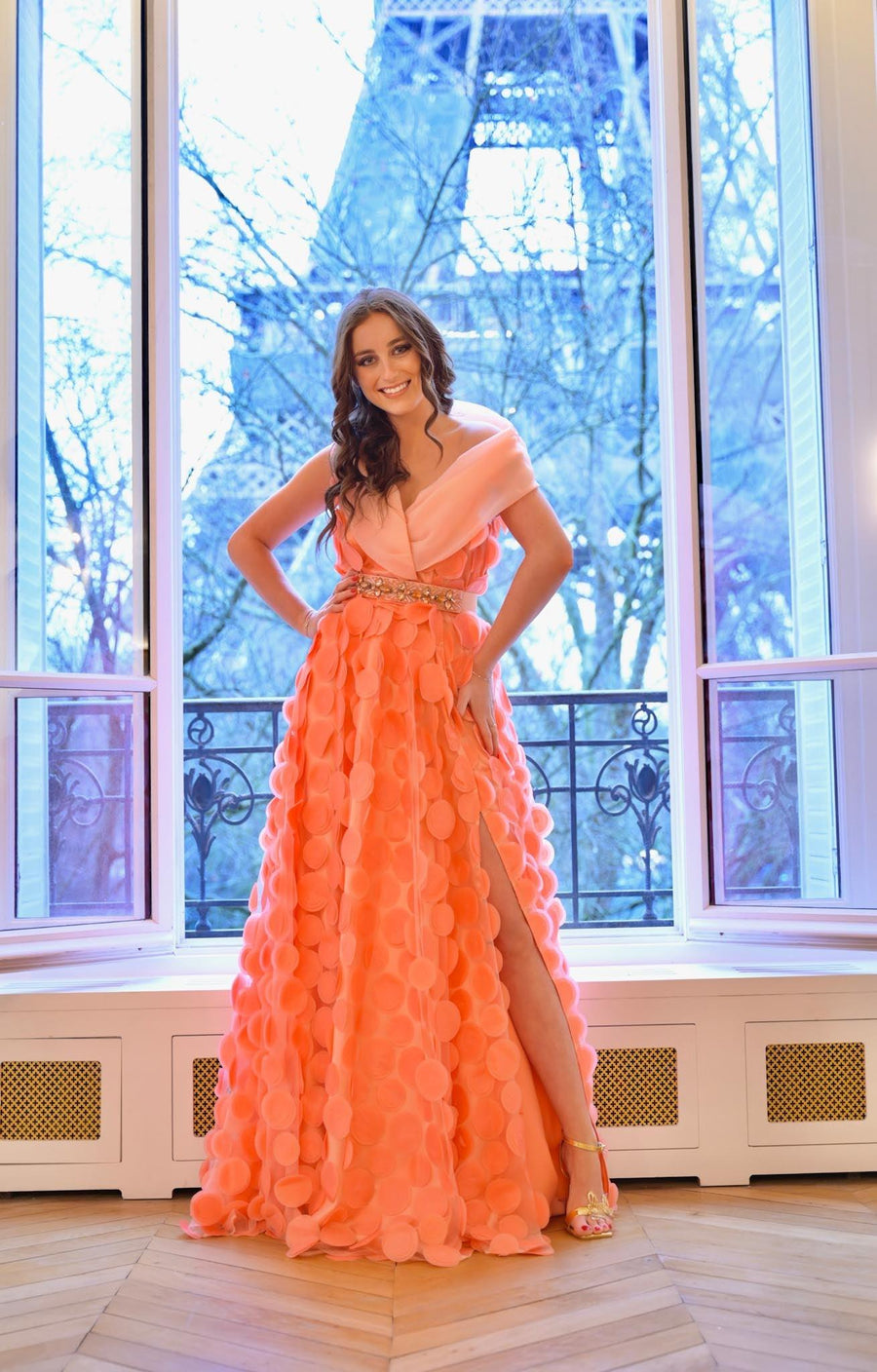 Robe Elsa Corail - Maison Lou